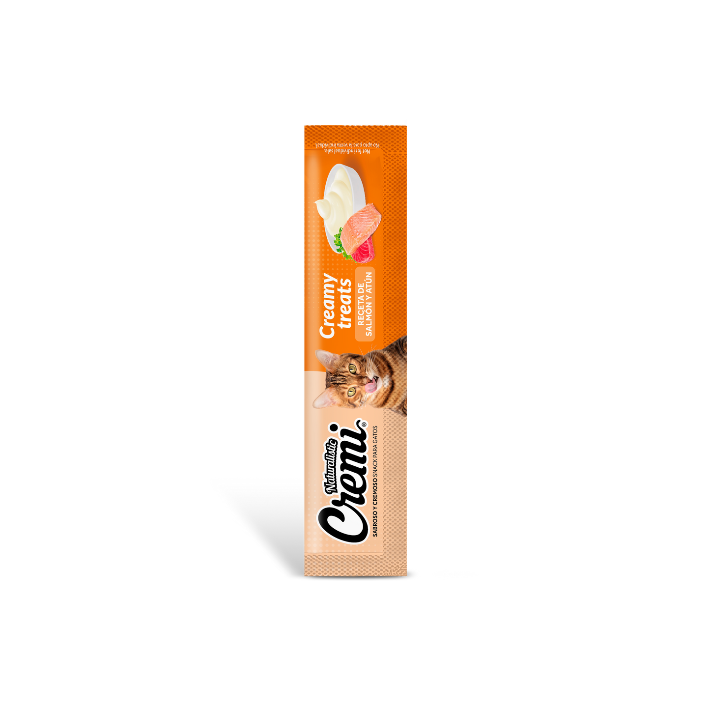 Naturalistic Cremi – Snacks Cremosos para Gatos (Atún con Salmón, 5 unidades)