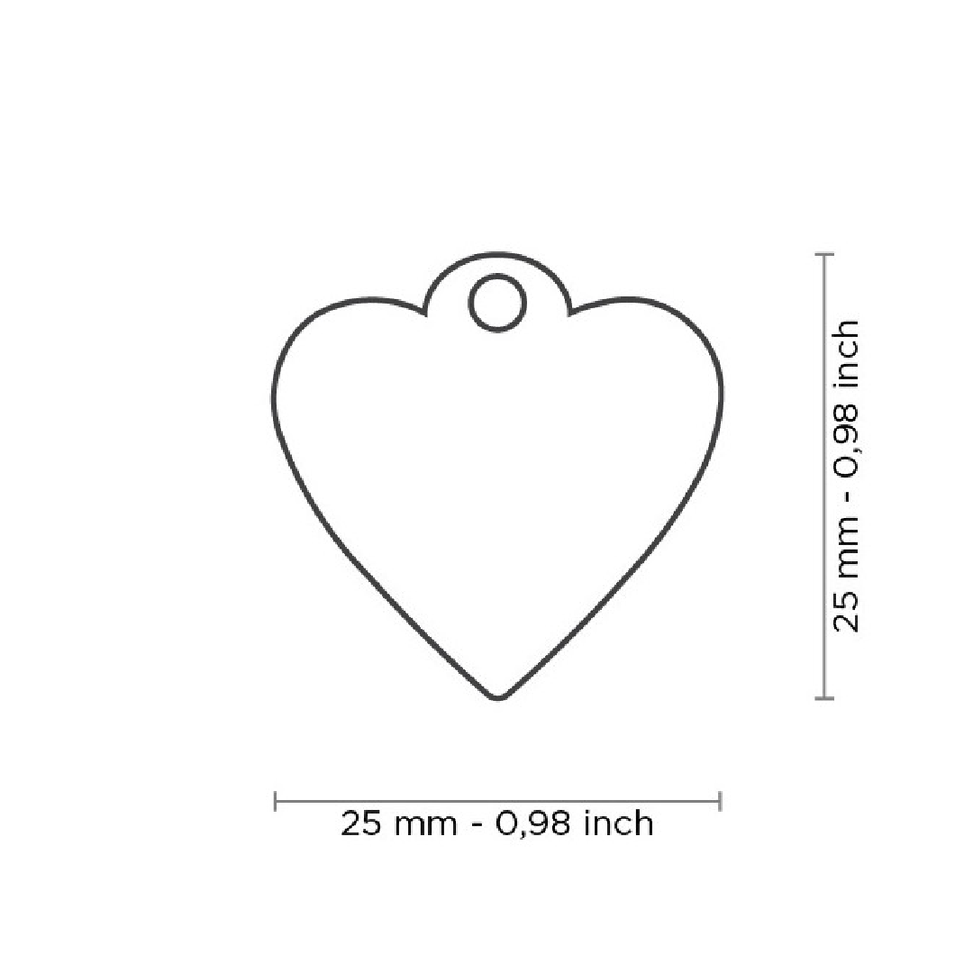 Placas de Identificación Handmade en forma de Corazón Lila My Family — Personalización y Grabado Único