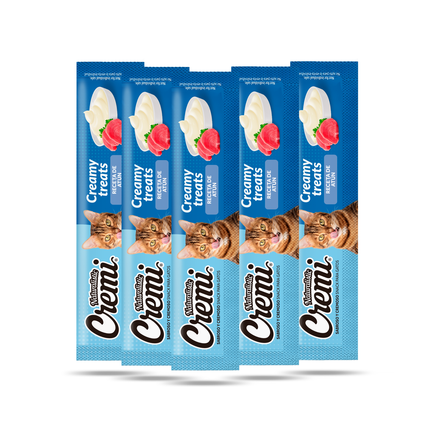 Naturalistic Cremi – Snacks Cremosos para Gatos (Atún, 5 unidades)
