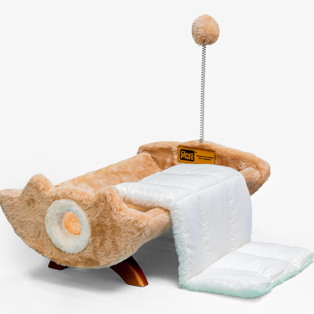 🐾 Cama para Gato Claws and Paws – Confort, Estilo y Diversión en un Solo Lugar