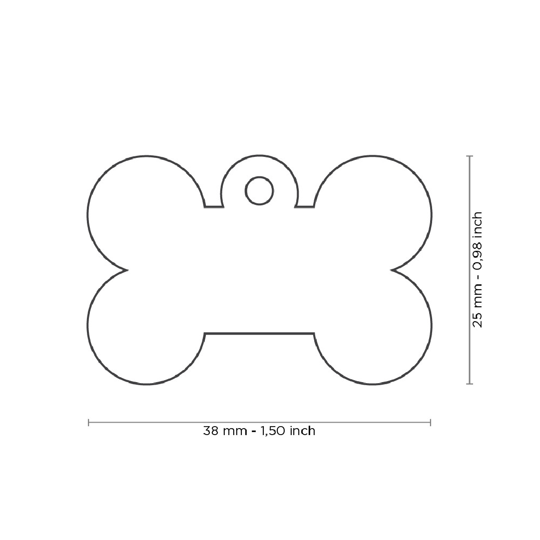 Colección Básica de Placas de Aluminio Hueso Celeste My Family | Identificación Segura para Mascotas