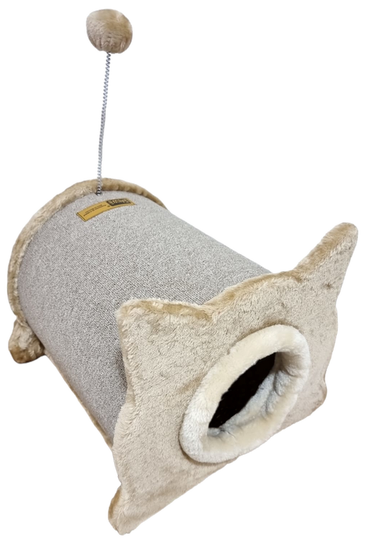 🐾 Rascador Cueva para Gato Claws and Paws– Comodidad, Juego y Rasgado en un Solo Espacio