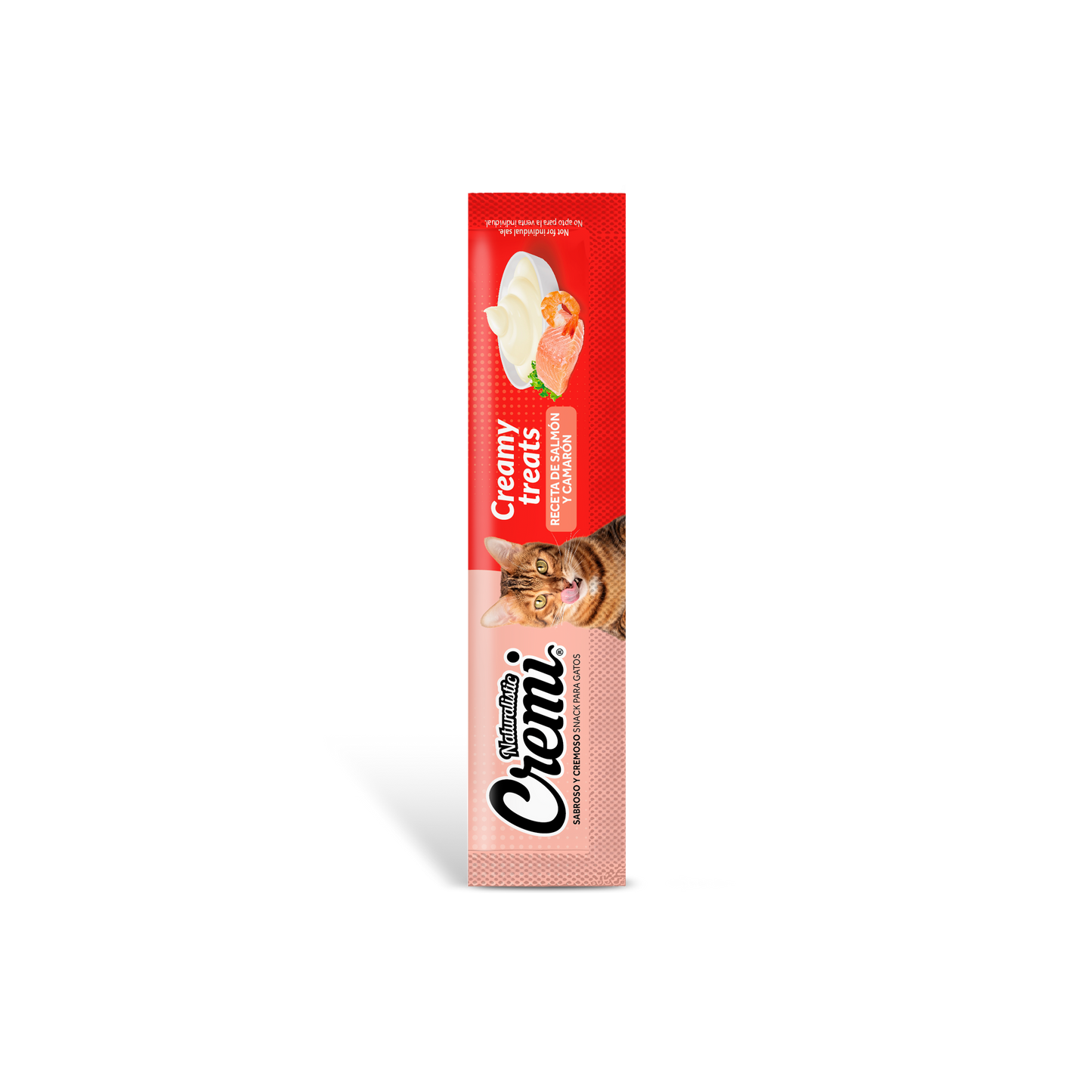 Naturalistic Cremi – Snacks Cremosos para Gatos (Salmón y Camarón, 5 unidades)