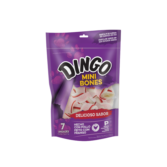 Dingo® Mini Bones – 7 Unidades Snack Dental con Sabor Real a Pollo