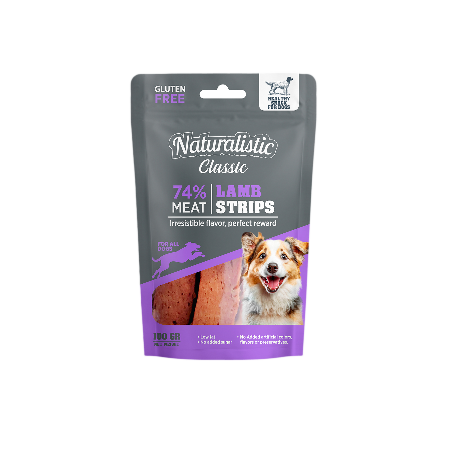 Naturalistic Classic – Lamb Strips 100gr