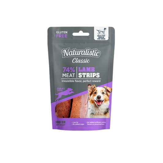 Naturalistic Classic – Lamb Strips 100gr