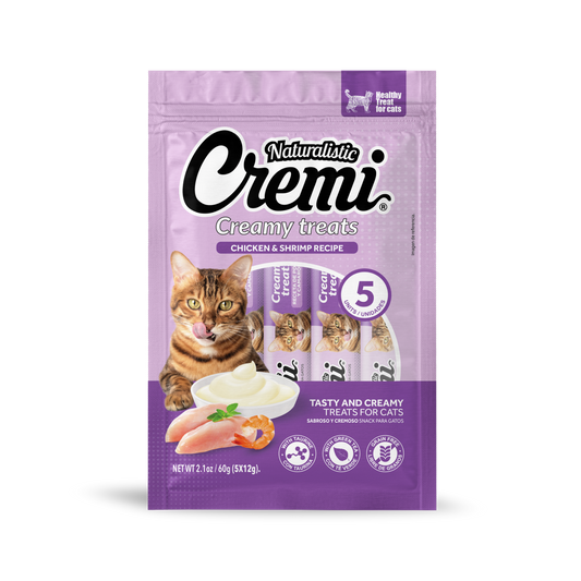Naturalistic Cremi – Snacks Cremosos para Pollo con Camarón (Atún, 5 unidades)